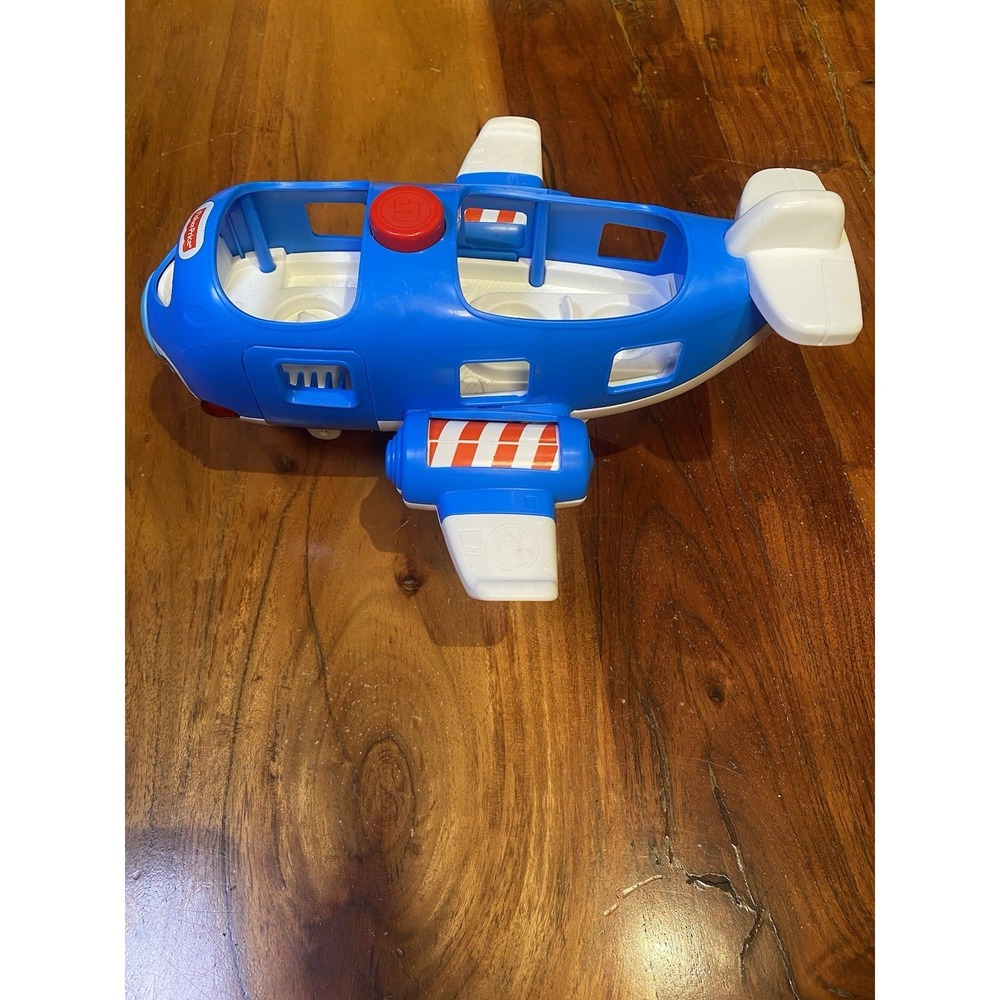 2016 Fisher Price Little People Jet Blue AirplaneLights & Sounds Kids Toy WORKS